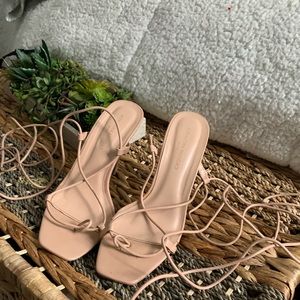 Strappy heels